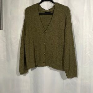 Olive Green Cardigan